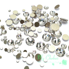 Crystal-Wholesale Austrian Clear Swarovski flatbacks for nail art, delivering brilliant shine and versatile application