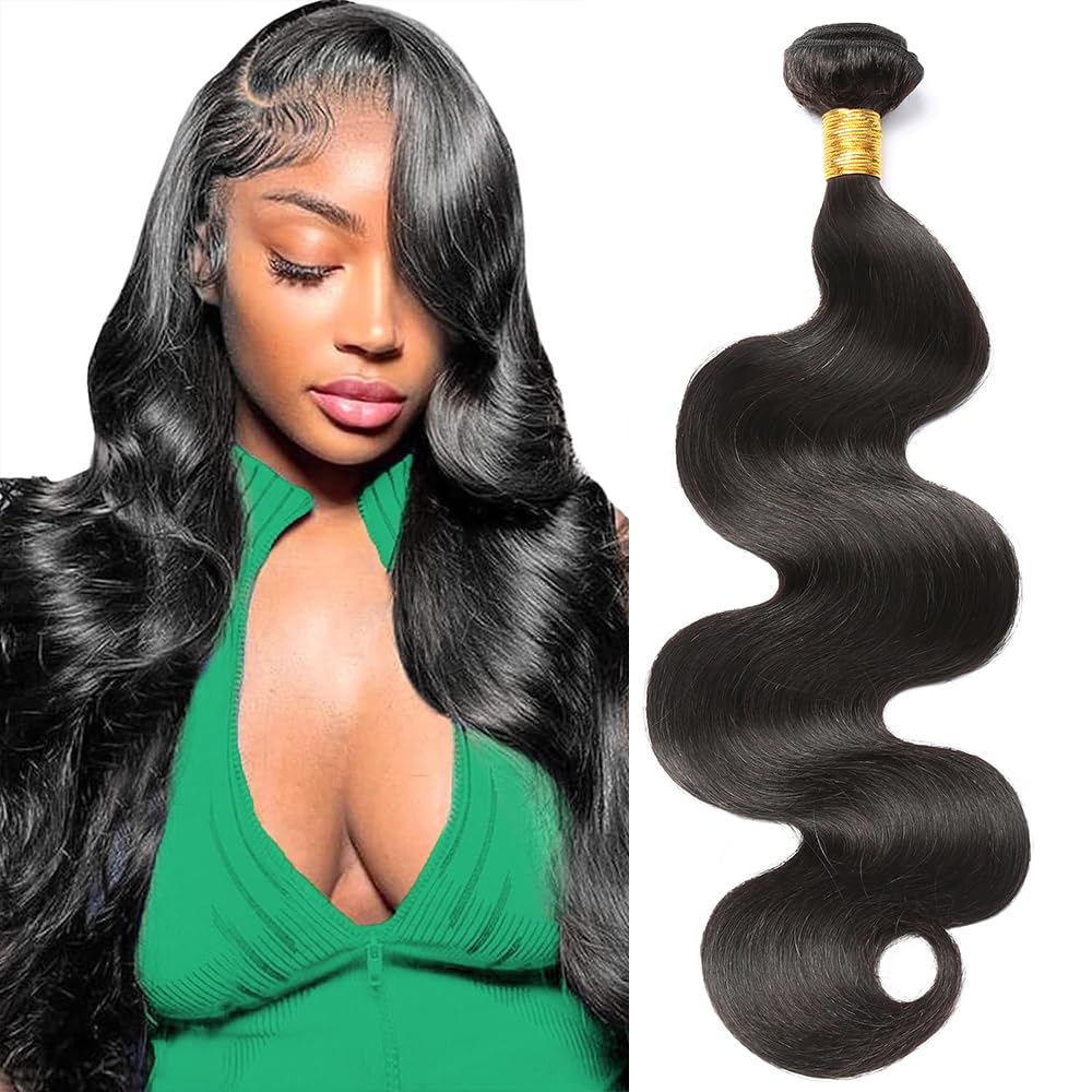 CSCHS 24-inch body wave bundles close-up showing silky texture for natural fullness.