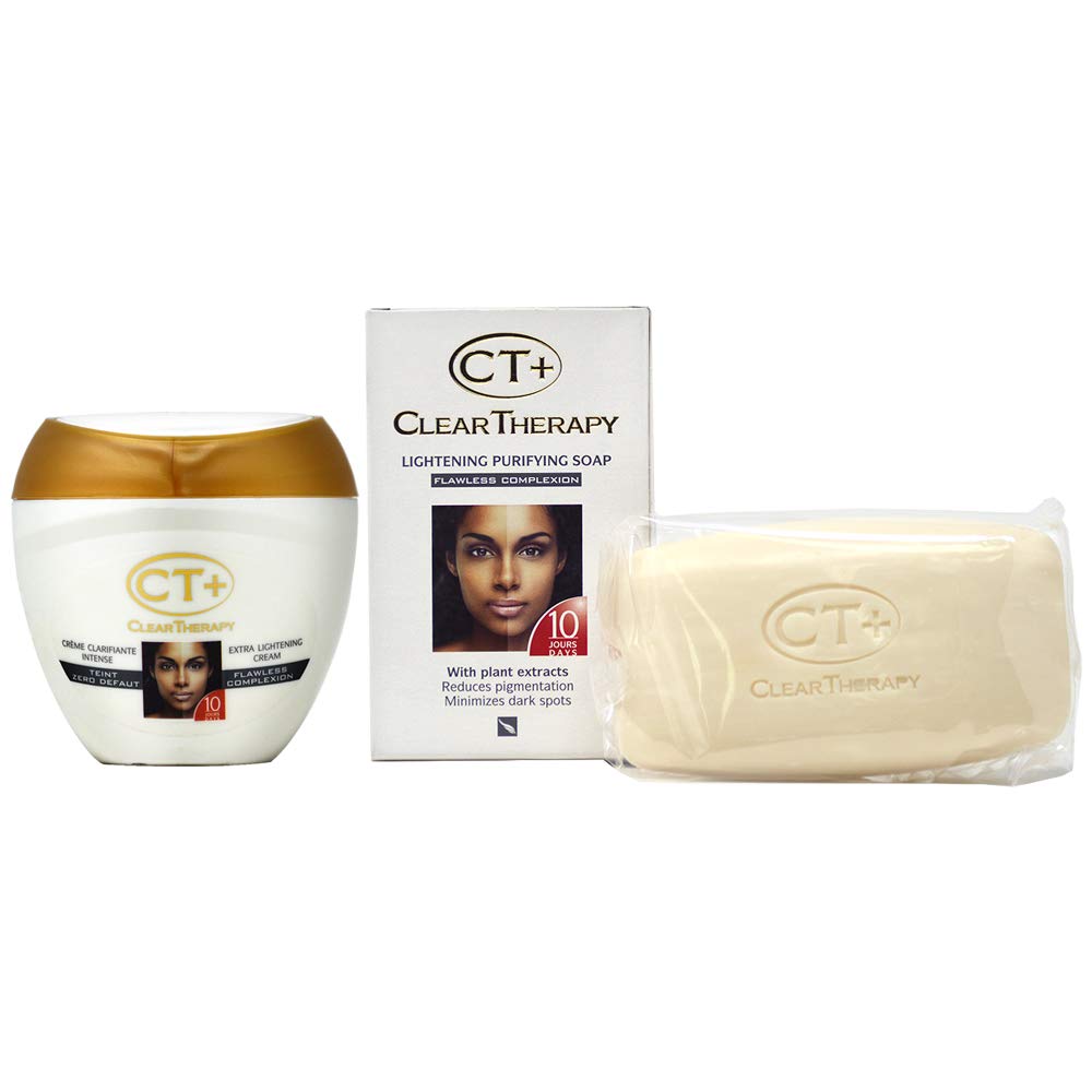 CT+ Clear Therapy Cream 200ml and Soap 175g set for daily cleansing and hydration