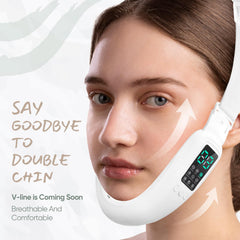 Cteart V-Face device with adjustable head strap for a comfortable fit.