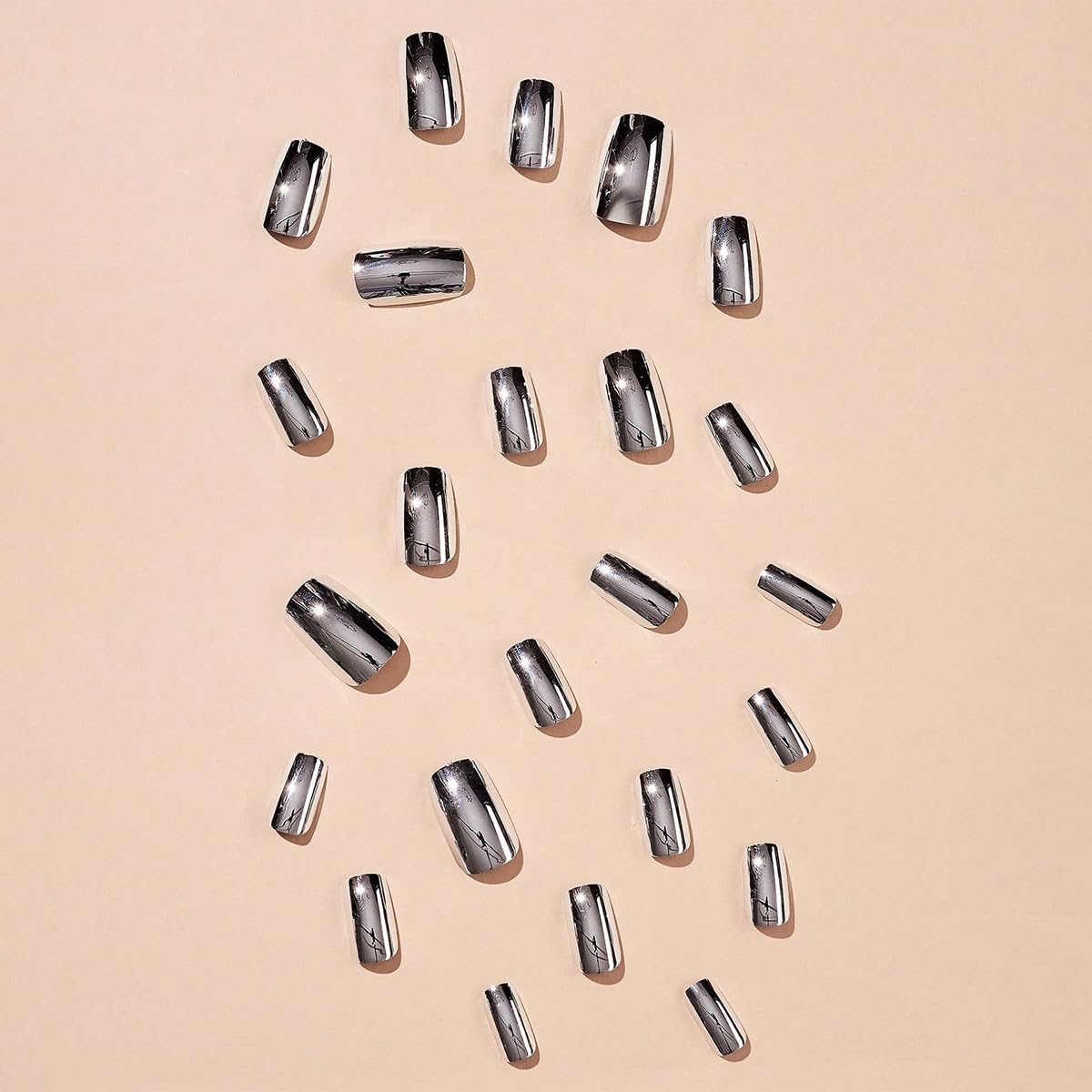 CTTHNBD aurora chrome nails pack showcases shimmering chrome for quick at-home styling