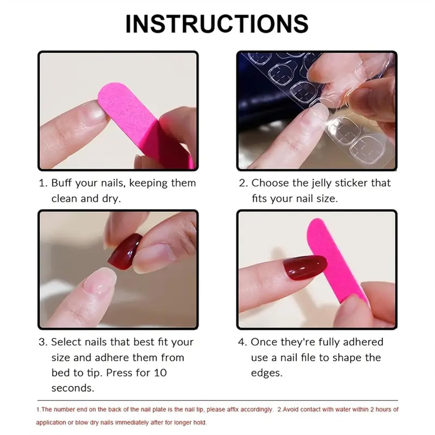 CTTHNBD durable acrylic material safe for nails and skin.