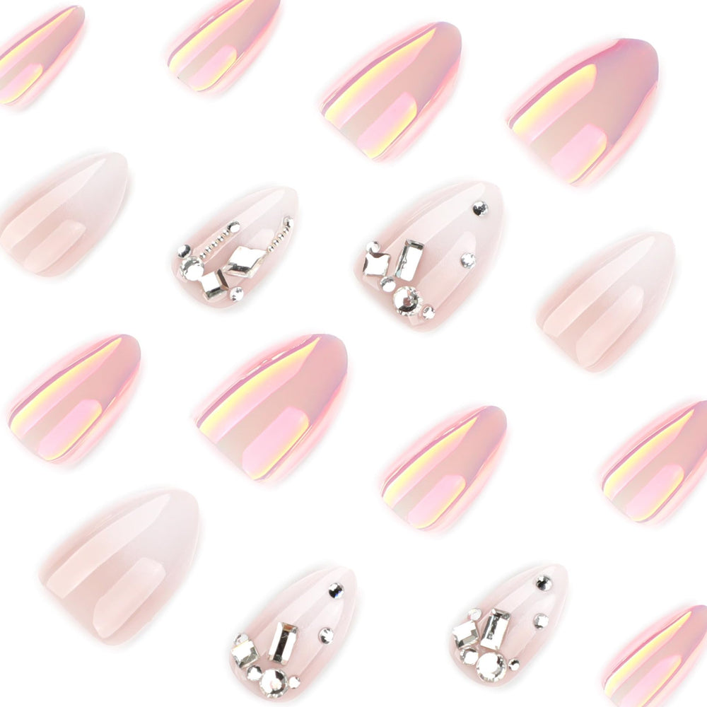 CTTHNBD nail kit with file and jelly glue stickers for quick DIY manicures