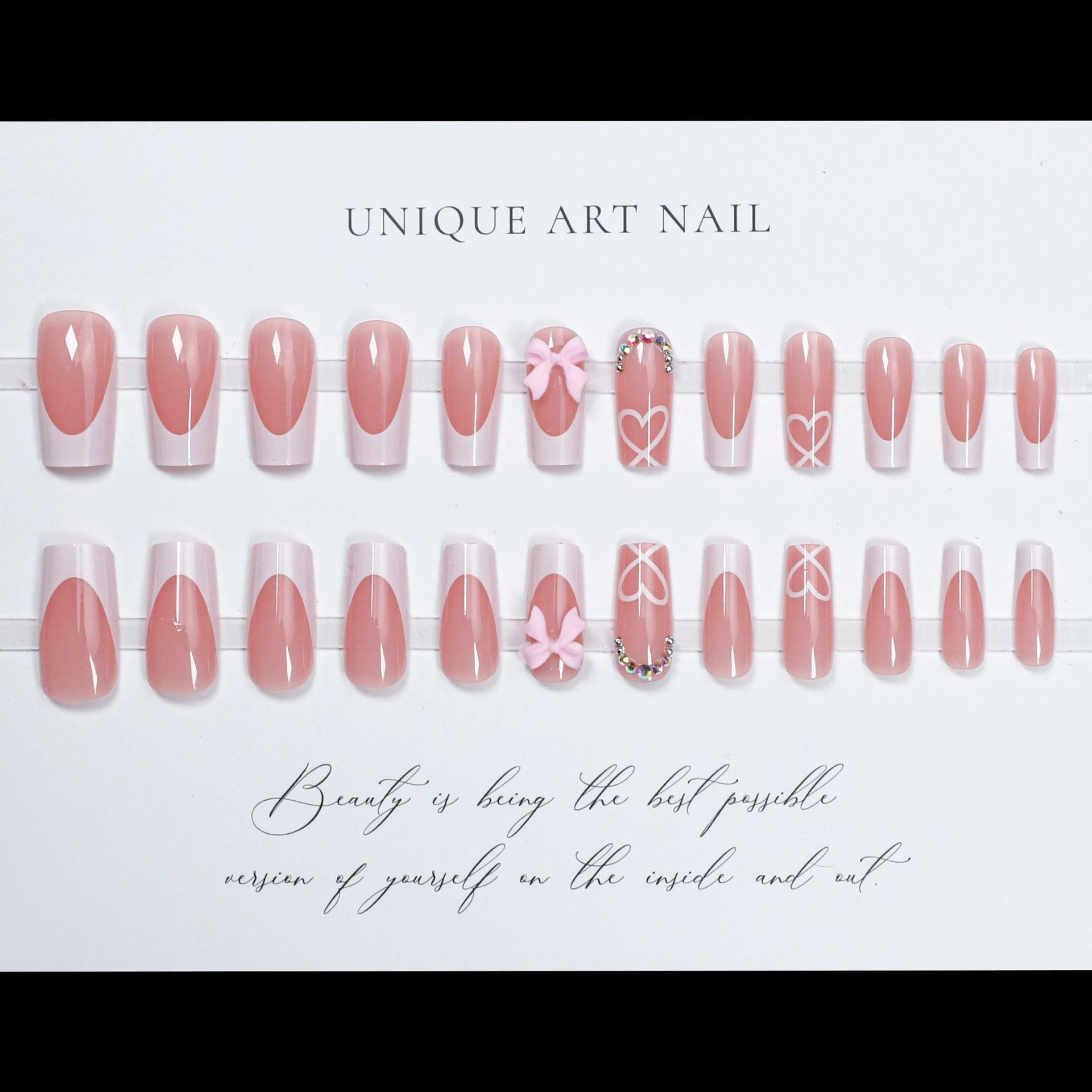 CTTHNBD press-on nails 24pcs pack for quick DIY manicures