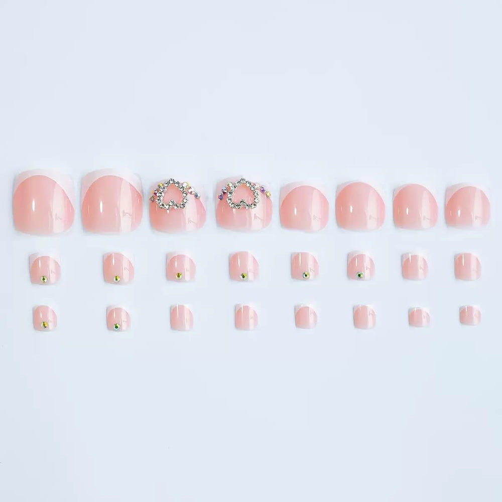 CTTHNBD short square press-on toenails for quick, stylish at-home manicures