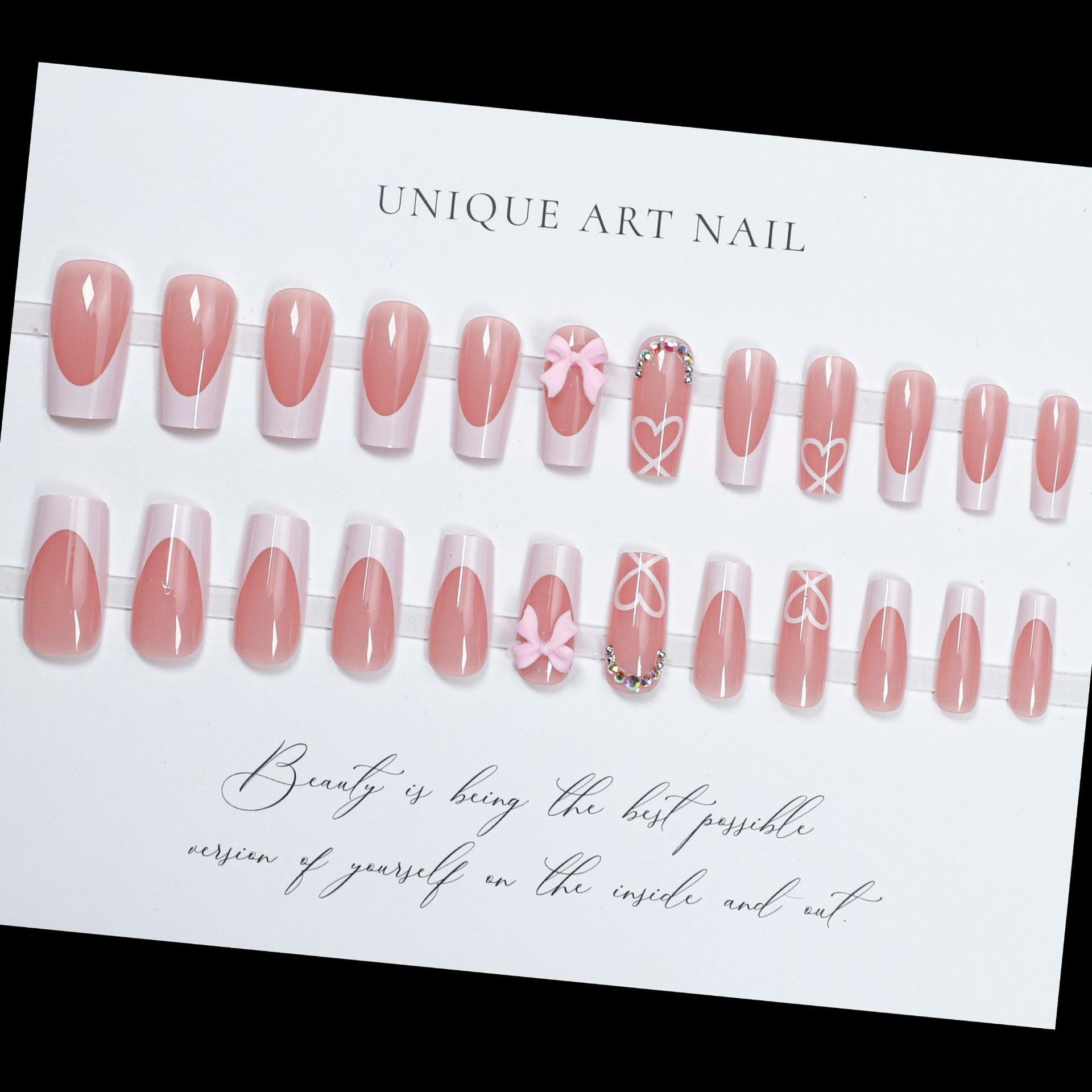 CTTHNBD white French tip nails for a clean, elegant manicure