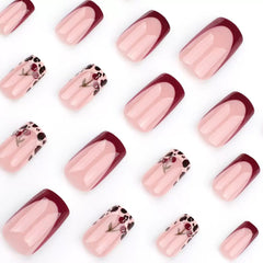 Winter nails press on for quick, stylish office to party looks