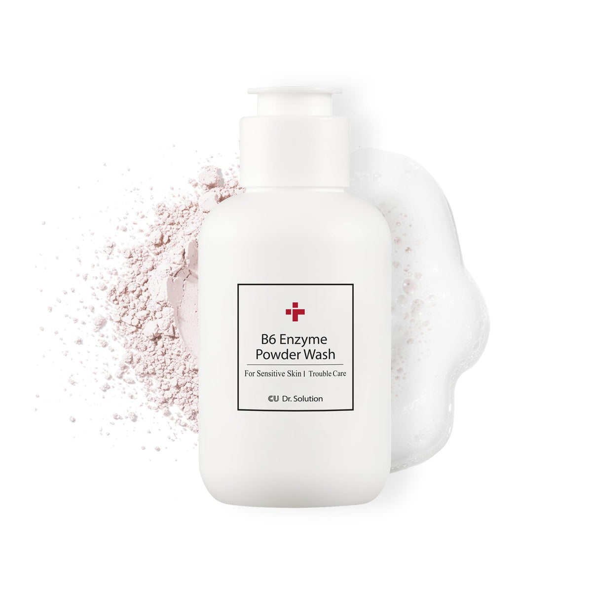 CU DR. SOLUTION B6 enzyme cleanser bottle ready for gentle exfoliation.