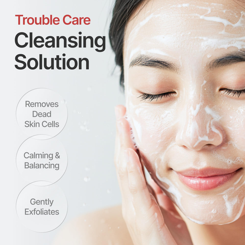 CU DR. SOLUTION B6 cleanser powder in jar showing texture before use.