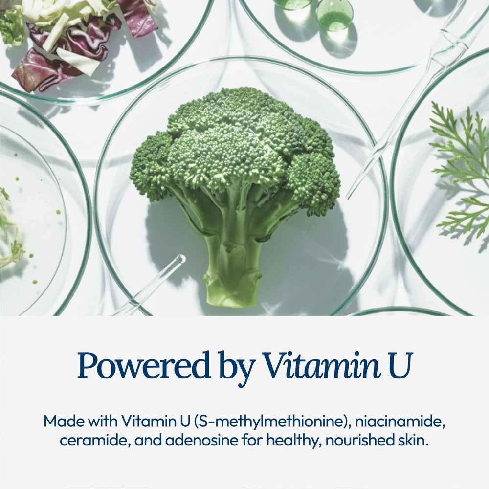 CU: VITAMIN U sleek packaging tube on clean surface