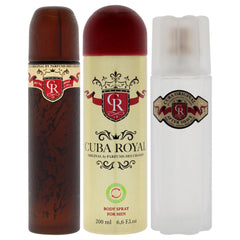 Cuba Royal After Shave spray bottle close-up, designed for refreshed skin after grooming.