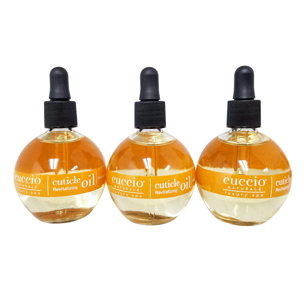 Cuccio Revitalize Cuticle Oil Milk and Honey bottle nourishes dry cuticles with quick absorption.