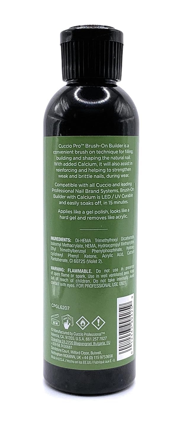 Cuccio Pro builder gel self-leveling application demonstrates smooth finish