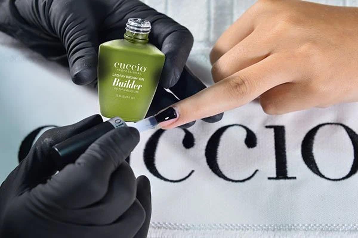 Cuccio Pro Builder Gel creates durable nail enhancements with a natural look