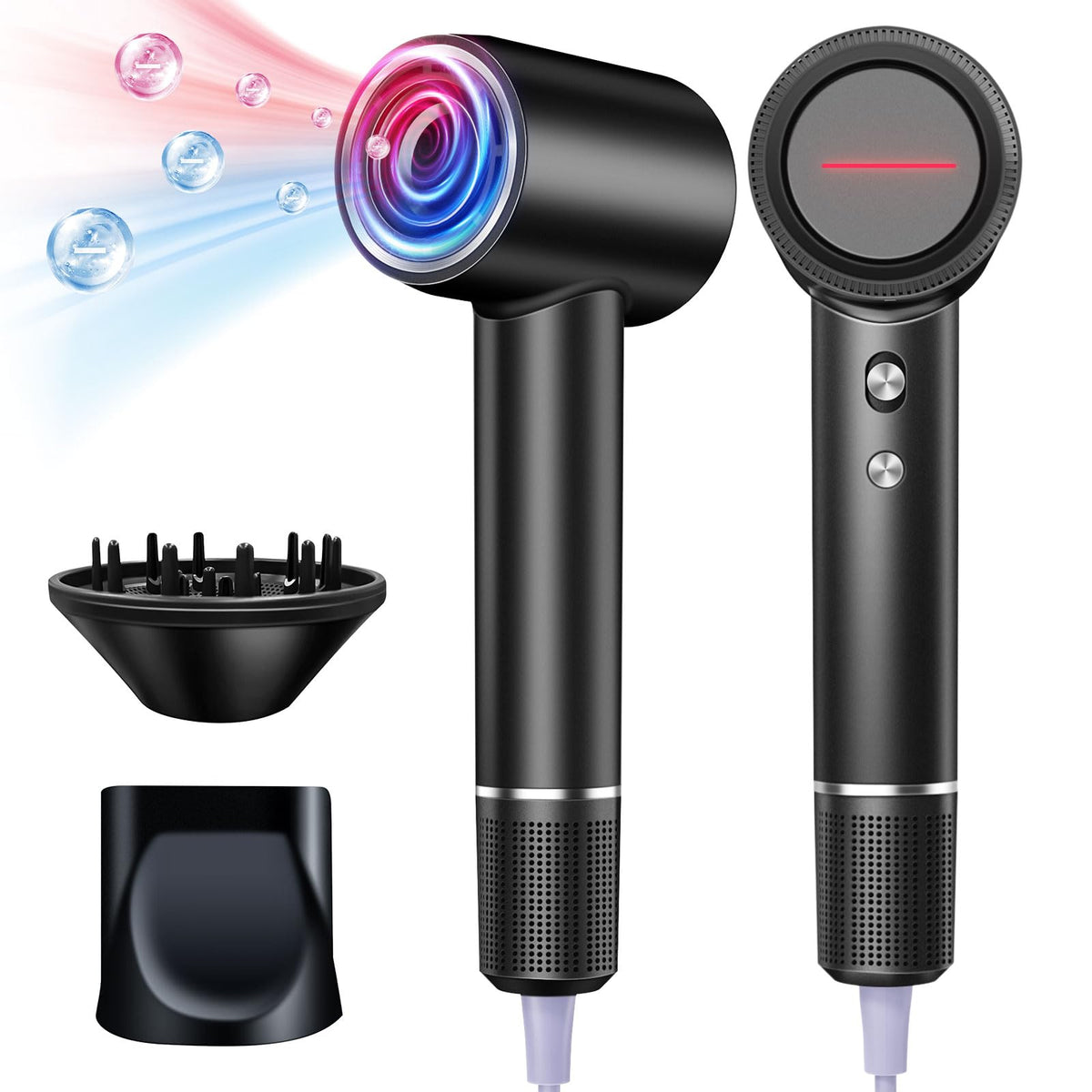 CUGEFRE hair dryer with brushless motor for fast drying.
