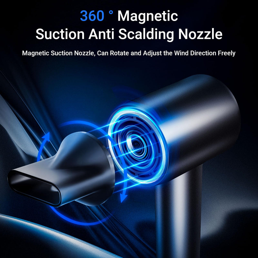 CUGEFRE hair dryer design emphasizes quiet operation.