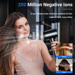 CUGEFRE hair dryer ionic system reduces static and frizz.