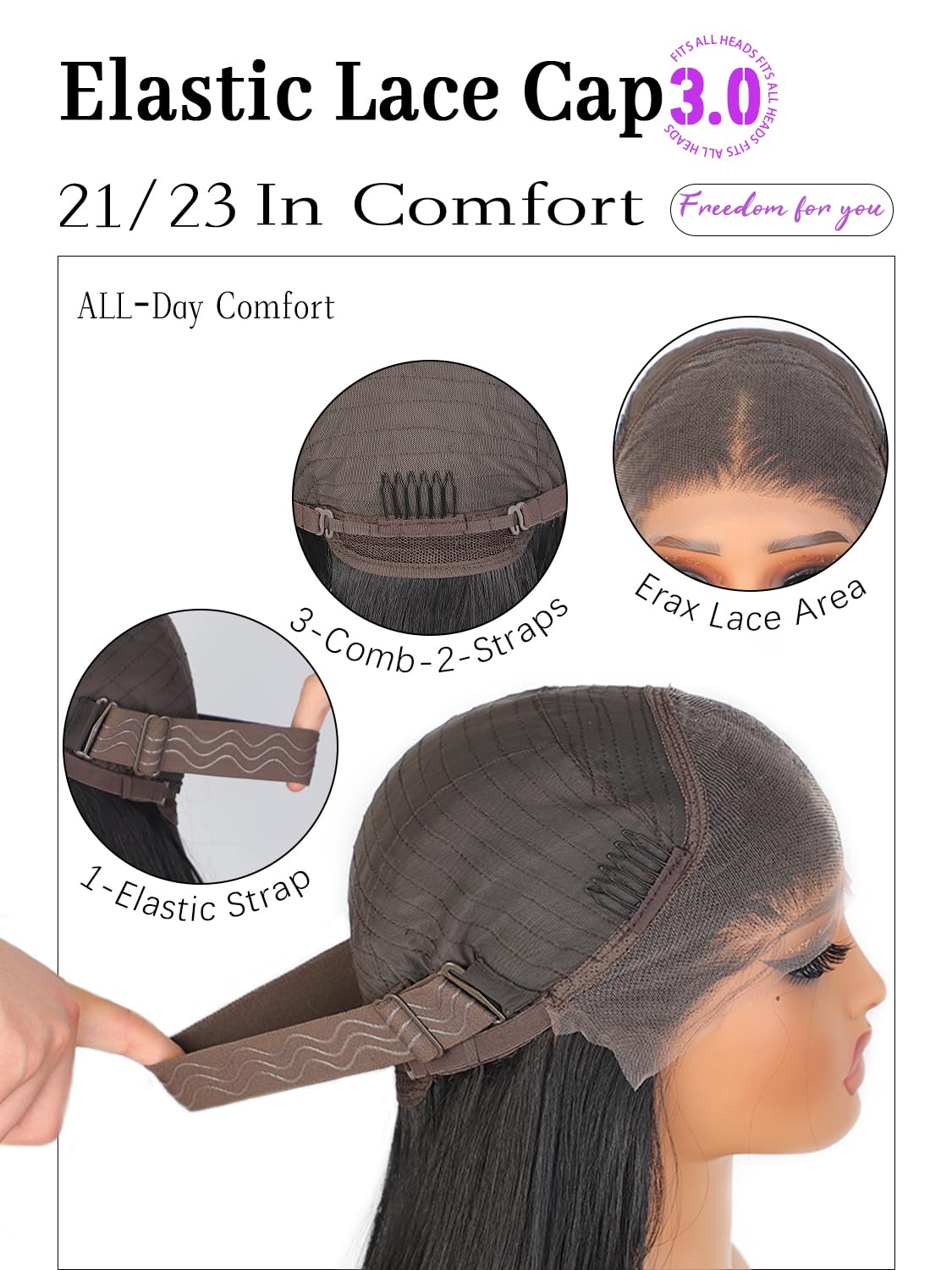 Cuiud wig suitable for daily life, parties and travel