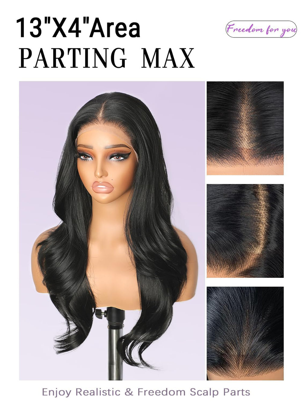 Cuiud natural hairline with melted edges for realistic look