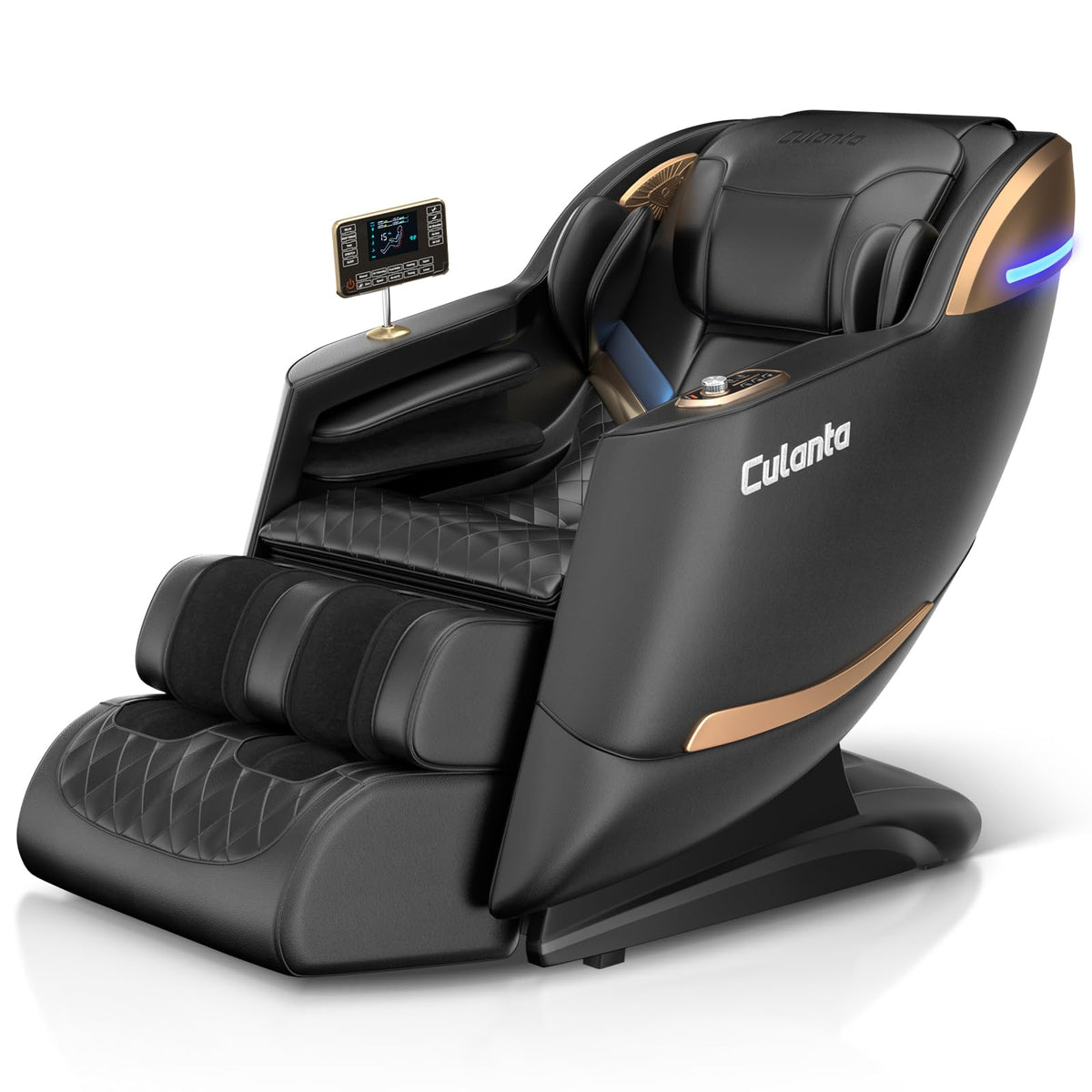 Culanta U1-Black full body massage chair with full-body coverage for relaxation.