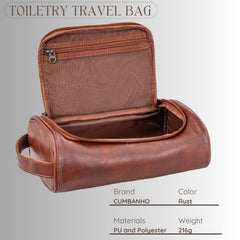 Cumbanho PU leather texture conveys premium look with durable, water-resistant appeal