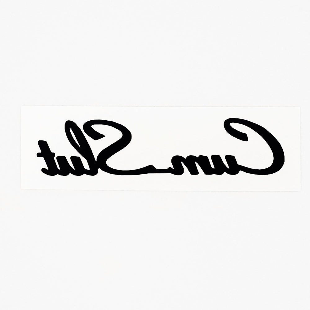 CumSlut party accessory tattoo elevates playful outfits