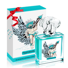 Cupidaura Hypnasure 2.0 bottle showcases a lasting masculine fragrance for social moments.