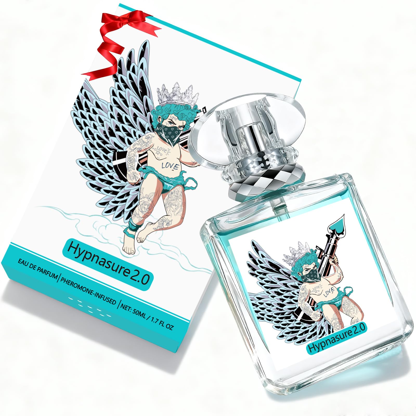 CUPIDAURA Hypnasure bottle front showing bold, lasting masculine fragrance for confident evenings.