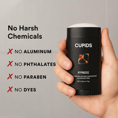 Cupids Hypnosis label reveals Vanilla Ember scent notes for everyday wear.