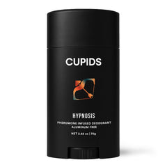 Cupids Hypnosis deodorant packaging highlights aluminum-free formula for daily freshness.