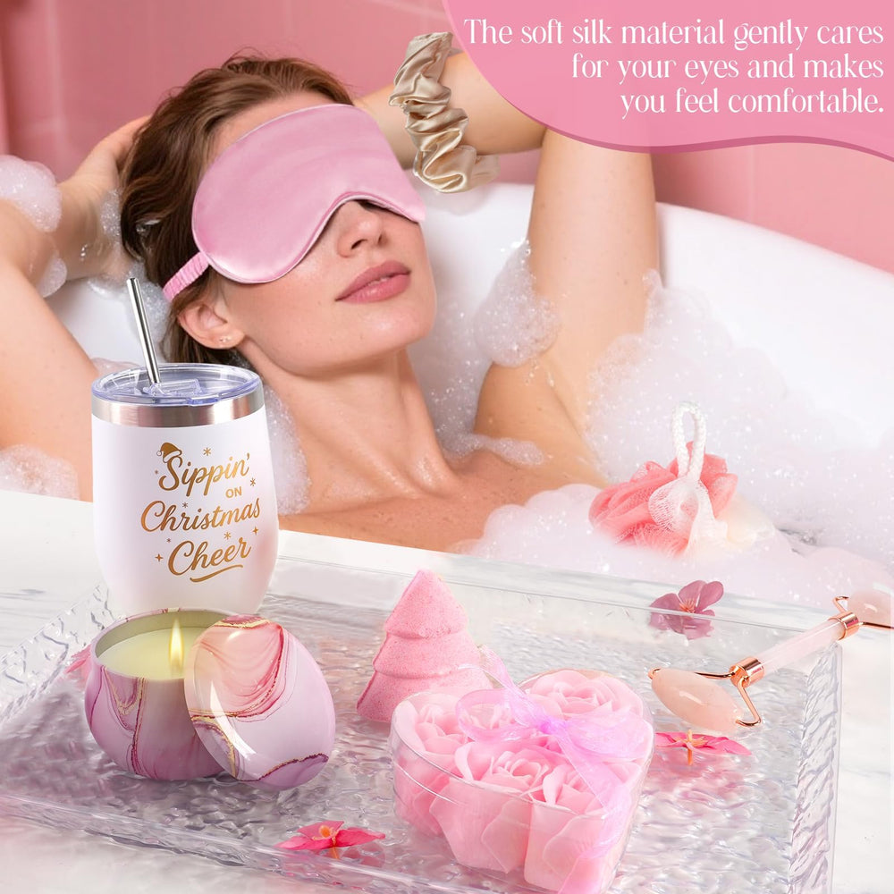 cuploov silk eye mask for restful nights and gentle skin comfort