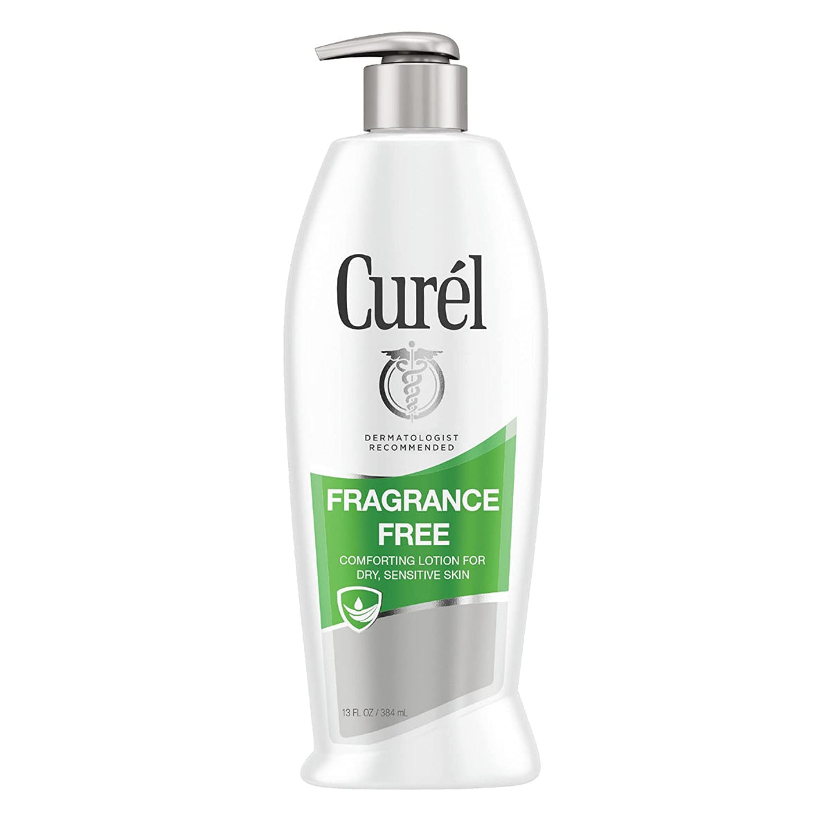 Curel Daily Moisture fragrance-free lotion bottle front view for daily dry skin hydration
