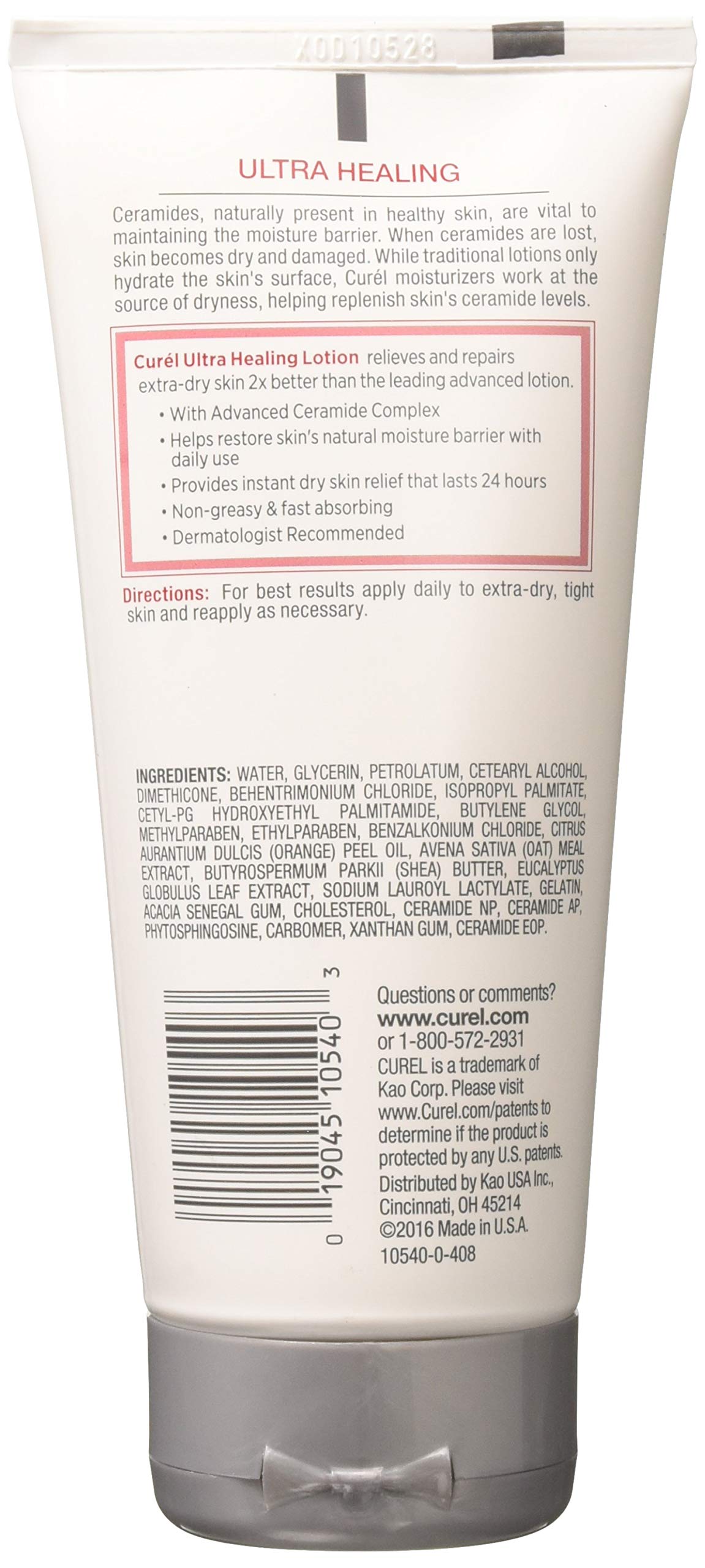 Curel lotion on forearm showing smooth, hydrated skin