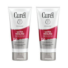 Curél Ultra Healing Body Lotion bottle front showing ceramide complex for intense dry skin relief