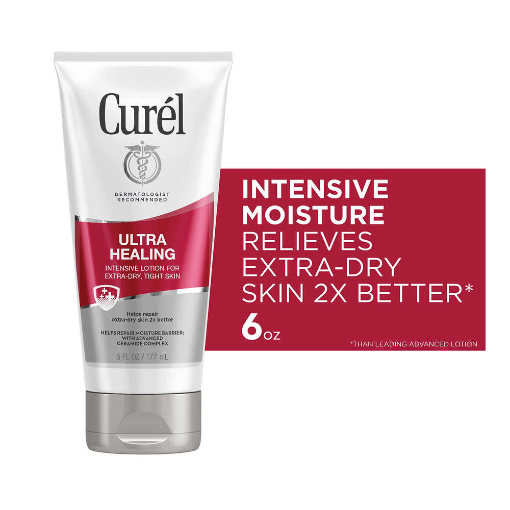 Curél lotion applied to skin demonstrating quick absorption and non-greasy feel