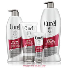 Curél Ultra Healing two-pack packaging on display for lasting moisture