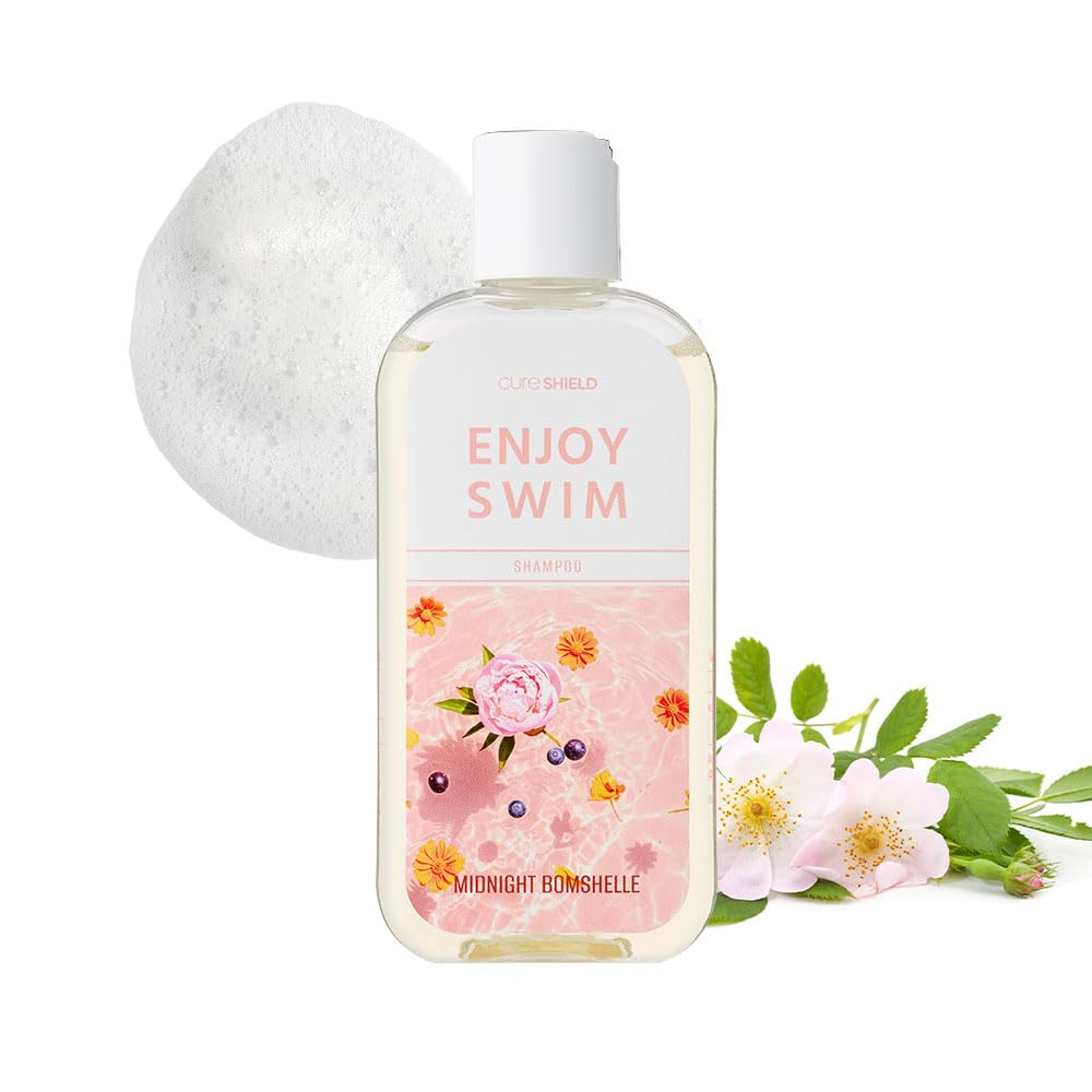 CURESHIELD Midnight Bombshell bottle for post-swim moisture.