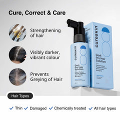 Cureskin serum massage scene showing scalp nourishment for healthier roots.