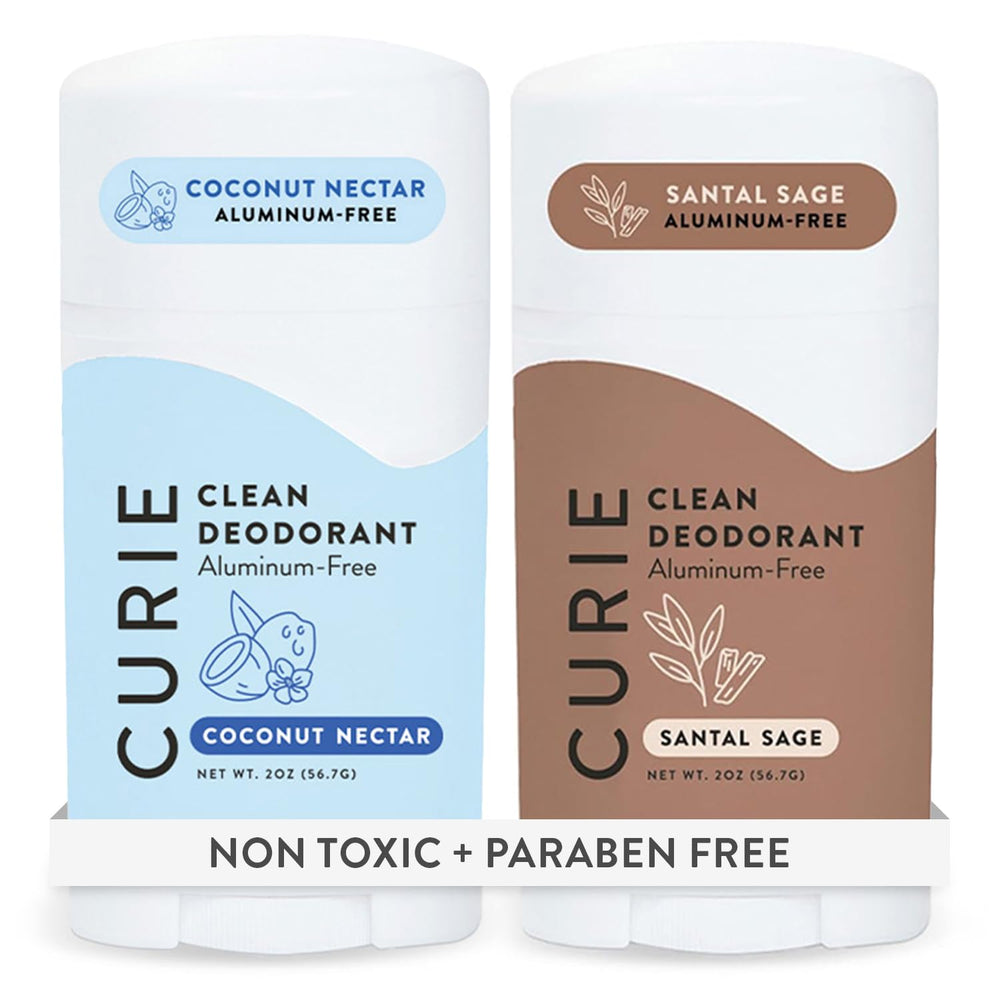 Curie Coconut Nectar deodorant stick shows a creamy glide for all day freshness.
