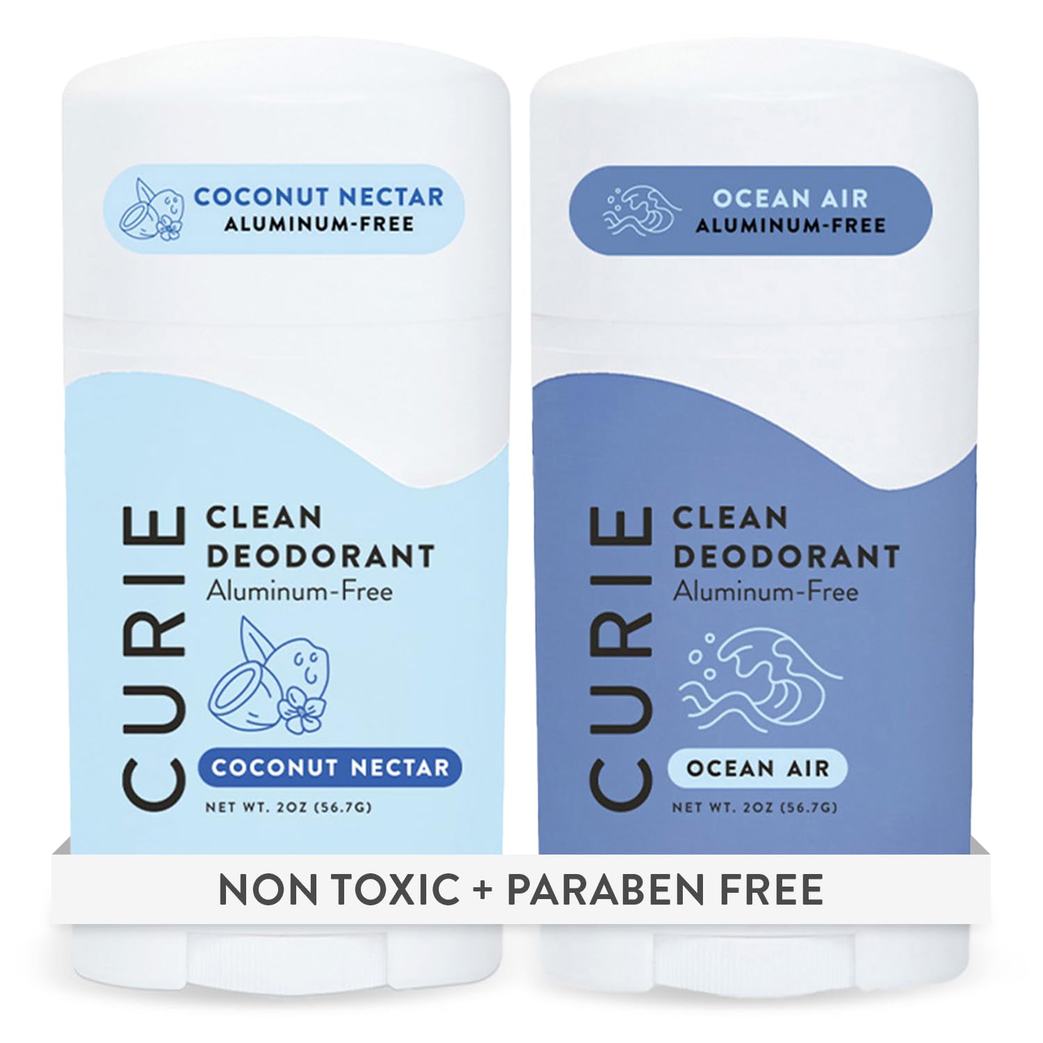 Curie Coconut Nectar packaging highlights sustainable design for daily use.