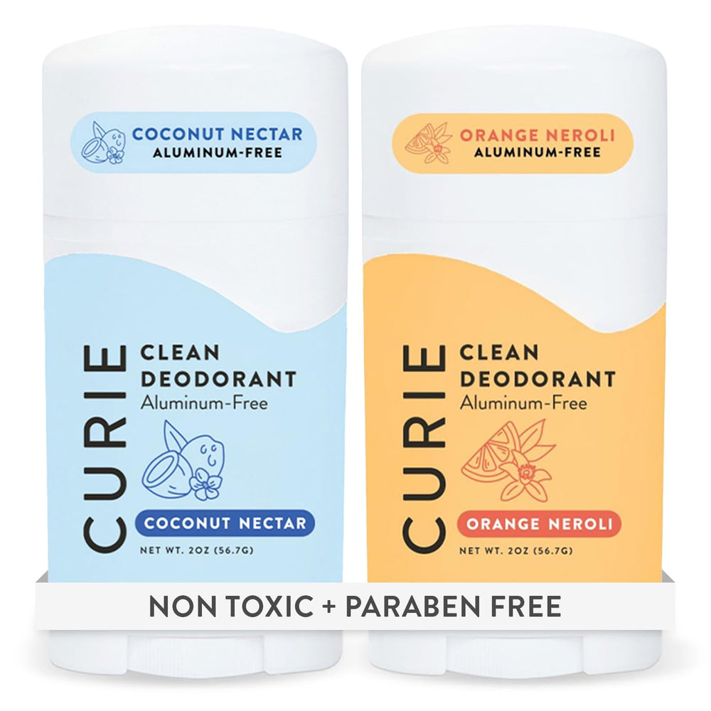 Curie Orange Neroli deodorant stick with a clean, long-lasting fragrance.
