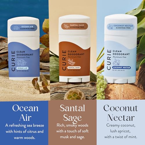 Curie Santal Sage deodorant stick — warm, comforting fragrance