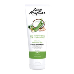 Curl Rhythm Deep Moisturizing Conditioner application steps demonstration for smooth curls