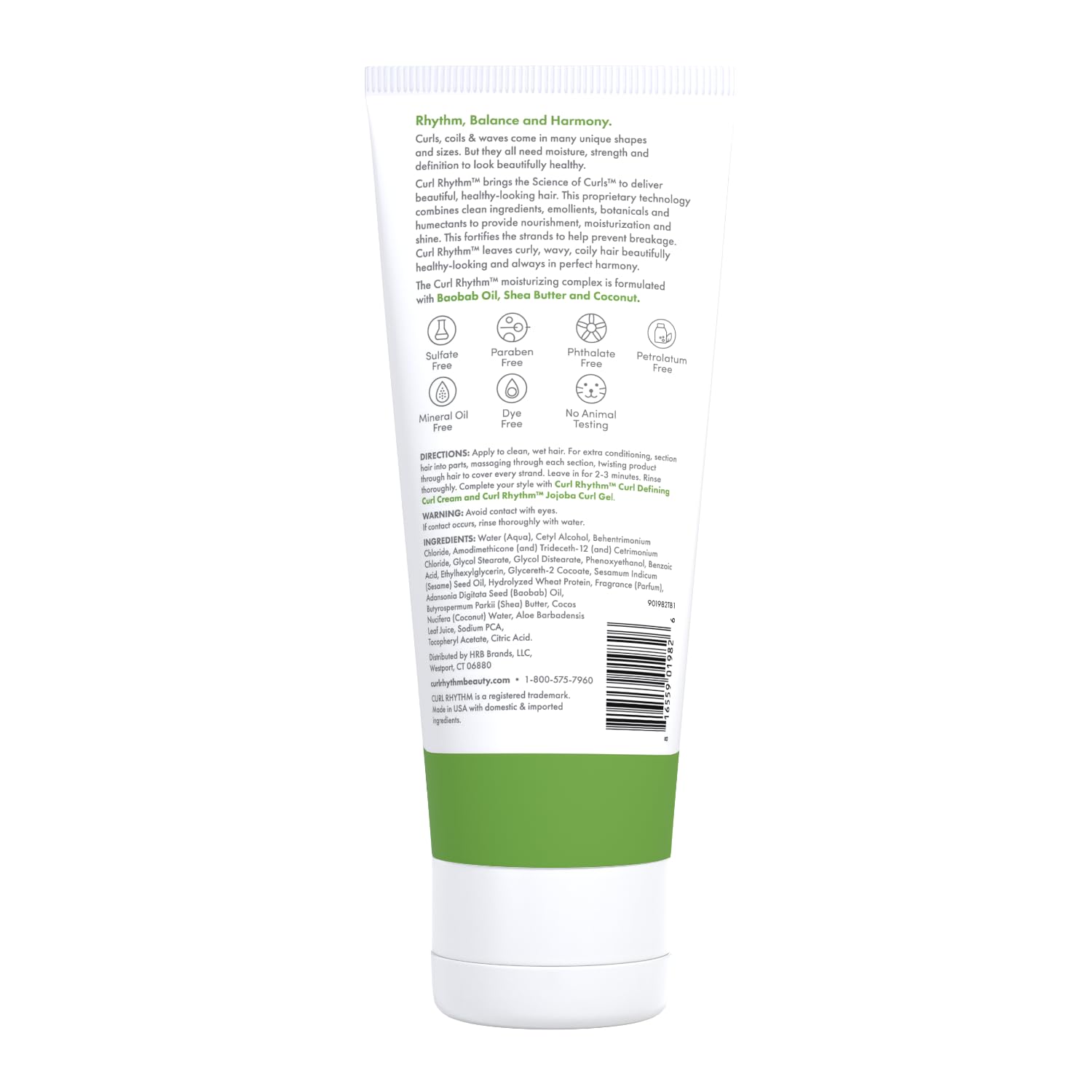 Curl Rhythm conditioner with shea butter nourishes and softens strands