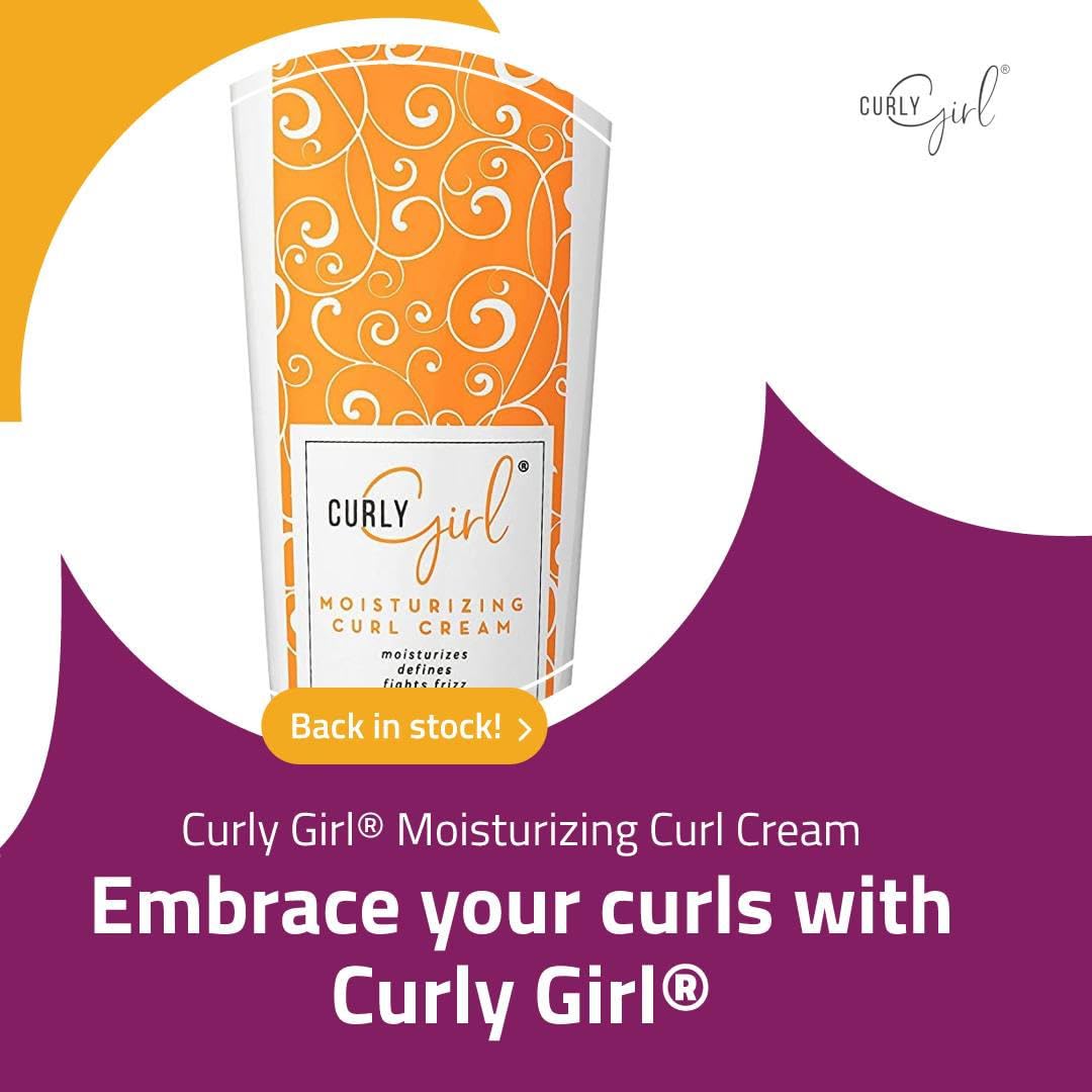 Humidity-ready frizz control with Curly Girl curling cream.