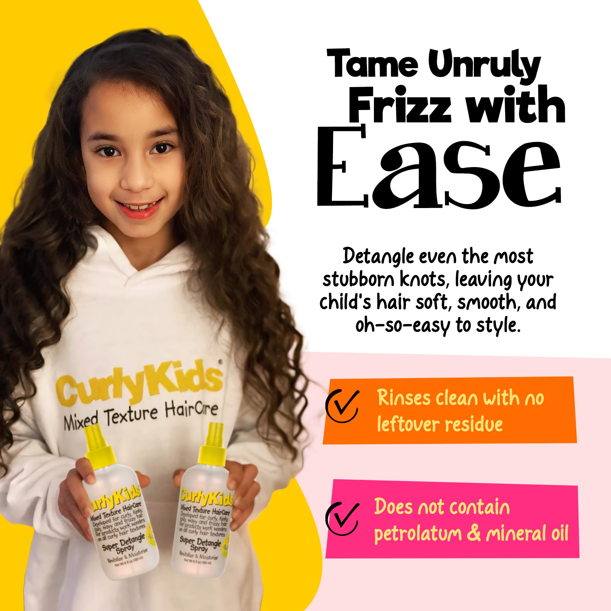 CurlyKids Curly Gel for shiny, soft curls with light hold.