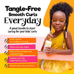 CurlyKids Leave-In Creme for Curly Hair evenly distributes moisture.