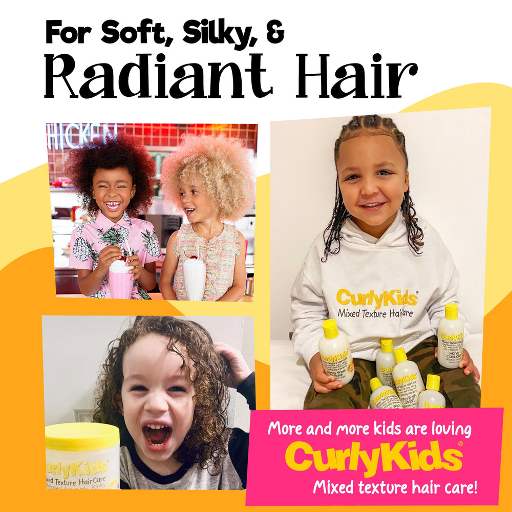 CurlyKids brush glides through hair for easier detangling