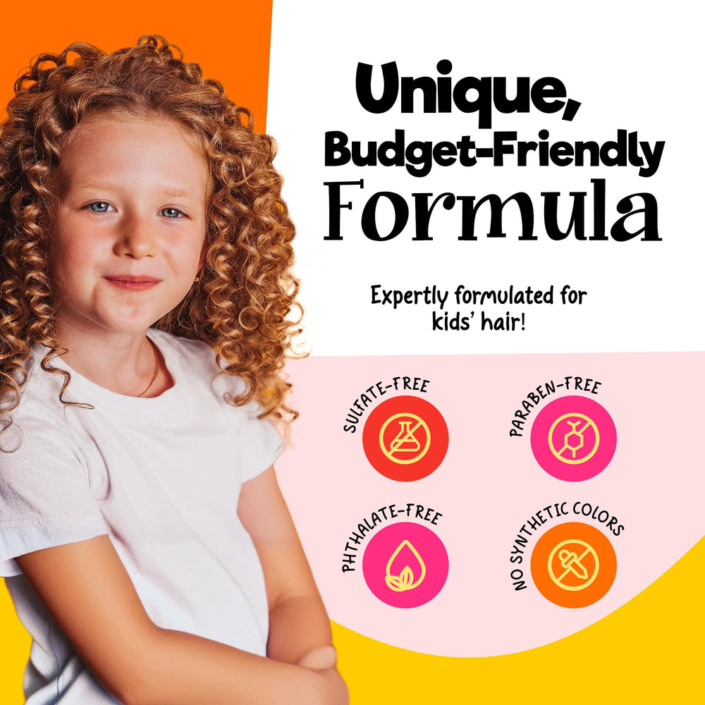 CurlyKids detangler spray bottle eases detangling and reduces breakage