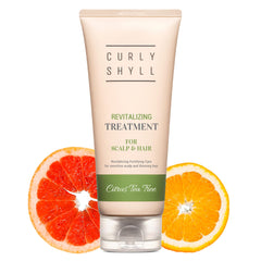CURLYSHYLL Revitalizing Conditioner bottle with silicone-free formula for lightweight scalp care.